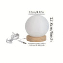 Axyaa Spherical LED Table Lamp: Warm Bedroom Nightlight for Simple Atmosphere
