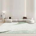 Axyaa Nordic Green Plush Area Rug | Soft Fluffy Lounge Carpet for Bedroom & Living Room