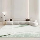 Axyaa Nordic Green Plush Area Rug | Soft Fluffy Lounge Carpet for Bedroom & Living Room