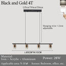 Axyaa Nordic Style Dining Room Chandelier - 2025 Long Strip Light