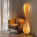 Axyaa Japanese Style Wooden Floor Lamp LED Bedroom Living Room Stand Light