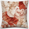 Pink Flower Pattern Cushion Cover by Axyaa - 45x45cm Decorative Pillowcase