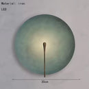Axyaa Mini Metal Plate Wall Light for Nordic Living Room Decor