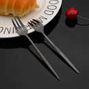 Axyaa 30-Piece Silver Mirror Cutlery Set Stainless Steel Dinnerware & Flatware