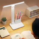 Axyaa LED Desk Lamp: 3-Level Dimmable Touch Night Light, USB Rechargeable, Foldable Table Lamp