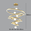 Axyaa LED Staircase Chandeliers for Modern Living Room Decor