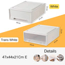 Axyaa Clear Plastic Drawer Organizer Boxes for Wardrobe Storage and Organization