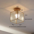 Axyaa White Ceramic LED Ceiling Light with Wood Canopy for Kitchen Living Room