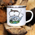 Axyaa Caravan Adventure Enamel Mug for Camping and Campfires