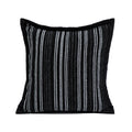 Axyaa Chenille Striped Geometric Cushion Cover Set