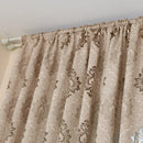 Axyaa Light Brown Floral Jacquard Curtain, European Style for Living Room, Home Balcony.