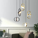 Axyaa Gold Pendant Lights for Bedroom Kitchen Dining Room Luminaire Suspension