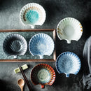 Axyaa Ceramic Shell Bowl with Handle for Home and Restaurant Tableware