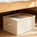 Axyaa Closet Organizer Box Pants Jeans Sweater Storage Compartment Basket