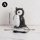 Axyaa LED Owl Resin Desk Lamp for Children - Home Decor Bird Ornament