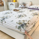 Axyaa Cotton Fitted Sheet | Breathable & Soft | Non-Slip | Customizable | 16 Sizes