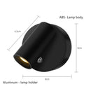 Axyaa Touch LED Wall Lamp USB Charging Magnetic Spotlights