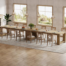 Axyaa Modern 86.61-Inch Dining Table for 6-8 People, Narrow Long Kitchen Table