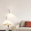 LED Bedside Lamp Black/White Hanging Light for Bedroom Study Room Decor by Axyaa