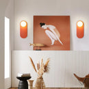 Axyaa Nordic Glass Orange LED Wall Sconce - Minimalist Aesthetic Lighting for Home Decor
