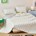Axyaa Spring Cotton High-Temp Sand-Washed Bed Cover Single Piece, Winter Padded Bed for One