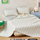 Axyaa Spring Cotton High-Temp Sand-Washed Bed Cover Single Piece, Winter Padded Bed for One