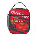 Axyaa Lightning Mcqueen Insulated Lunch Bag for School, Bento Box Cooler