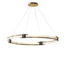 Axyaa Circular Main Light Chandelier - High-end Designer Lighting for Dining Room & Bedroom