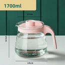 Axyaa Glass Kettle: High Temp Resistance Water Bottle, Transparent Teapot, Coffee Jug