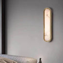 Axyaa LED Oval Wall Lamp Natural Marble Finish for Bedroom, Hotel, Bathroom - High Quality