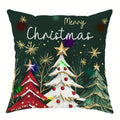 Axyaa Christmas LED Pillowcase, Santa Snowman Tree Design for Home Party Décor