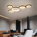 Axyaa Circle LED Ceiling Lights Modern Creative Design for Living Room Hall Bedroom