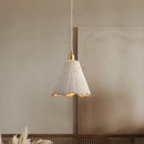 Axyaa Cream Pendant Light: Japanese Design, Adjustable Height, Wabi-Sabi Style