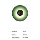 Axyaa Round LED Circle Wall Lamp: Danish Design for Living Room, Bedroom, Office
