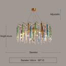 Axyaa Nordic Luxury Crystal Ceiling Lamps for Modern Interior Lighting