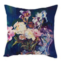 Axyaa Vintage Flowers & Birds Oil Painting Pillow Cover