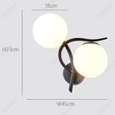 Axyaa LED Glass Wall Lampshade with Double Heads for Indoor Spaces