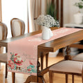Axyaa Christmas Berry Table Runner for Kitchen Holiday Party Decoration