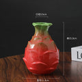 Axyaa Pitaya Ceramic Vase Hydroponic Desktop Small Mouth Vase Artistic Flower Vessel