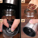 Axyaa Stainless Steel Manual Spice Grinder Set