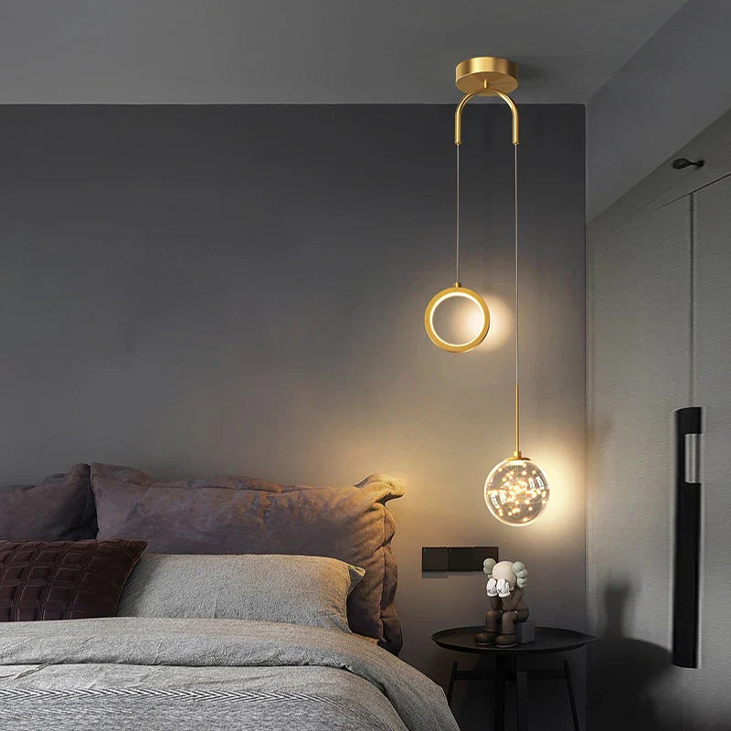 Axya Luxury LED Pendant Light for Bedroom and Living Room