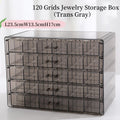 Axyaa Jewelry Box Organizer with Grids for Earring, Ring, Necklace, Bracelets