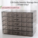 Axyaa Jewelry Box Organizer with Grids for Earring, Ring, Necklace, Bracelets