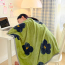 Axyaa Milk Velvet Wearable Blanket: Soft & Warm Flannel Shawl for Adults & Kids