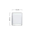 Axyaa Square Glass Cold Drink Cup | Large Capacity Transparent Tea & Wine Cup