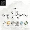 Axyaa Large Indoor Chandelier Light for Dining Living Room Stairwell, E26/E27 Base