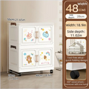 Axyaa Cartoon Storage Box: 1-6 Tier Rolling Organizer, 2 Colors - Bedroom/Living Room/Kitchen/Study