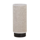 Axyaa Minimalist Linen Desk Lamp | Modern LED Table Light for Bedroom and Study