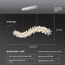 Axyaa Snowflake Luxury Modern Chandelier for Living Room, Dining Room, and Bedroom