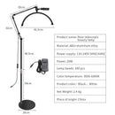 Axyaa 20W LED Half Moon Ring Floor Lamp for Beauty & Skincare